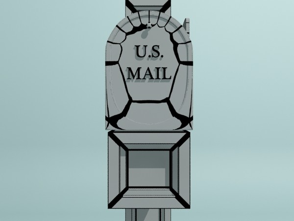 3d max mailbox mail box - Mailbox II by christiano247